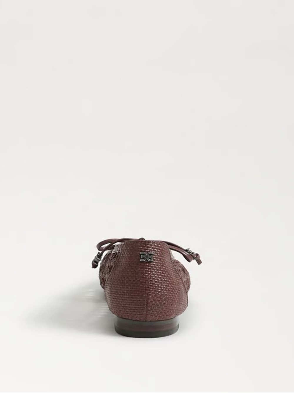 Sam Edelman Marcie Woven Ballet Flats with Bow - Terazzo Brown Weave - Picture 4 of 5